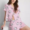 Pijamas de Pantalones Cortos de estilo boyfriend de Hello Kitty
