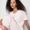 Pijamas de pantalones cortos estampados de algodón
