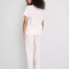 Pijamas de pantalones cortos estampados de algodón
