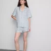 Pijamas de Pantalones Cortos estilo «boyfriend» estampados