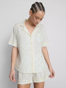 Pijamas de Pantalones Cortos estilo «boyfriend» estampados