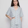 Pijamas de Pantalones Cortos estilo «boyfriend» estampados