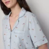 Pijamas de Pantalones Cortos estilo «boyfriend» estampados