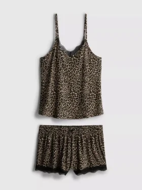 Pijamas de pantalones cortos y camiseta sin mangas