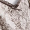 Pijamas de tirantes de encaje con estampado de leopardo