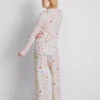 Pijamas estilo «boyfriend» con estampado de dulces