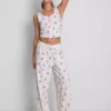 Pijamas sin mangas estampados de Winnie the Pooh de Disney, con alto contenido en algodón