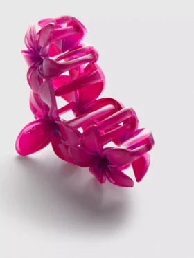 Pinza para el pelo con forma de orquídea