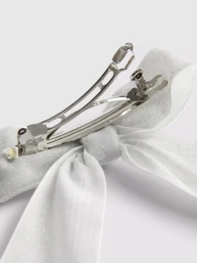 Pinza para el pelo con lazo brillante