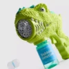 Pistola de pompas con forma de dinosaurio