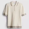 Polo con cremallera y textura «The Edit»