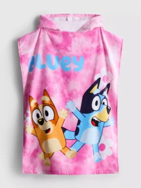 Poncho de felpa con capucha Bluey