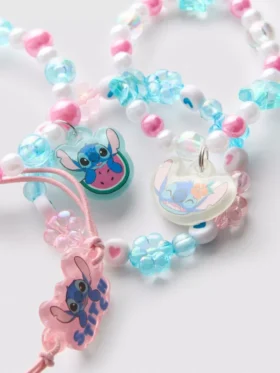 Pulsera de Stitch de Disney, paquete de 4