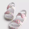 Sandalias con correa de doble hebilla estampadas