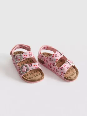 Sandalias de Disney con Minnie Mouse, correa trasera y doble hebilla