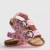 Sandalias de Disney con Minnie Mouse, correa trasera y doble hebilla