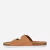 Sandalias de dos tiras con hebilla