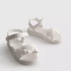 Sandalias de fiesta con flores de tul