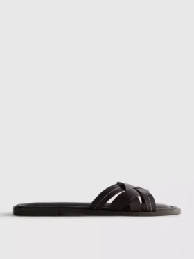 Sandalias de imitación de piel trenzada