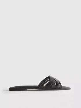 Sandalias de imitación de piel trenzada