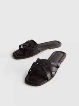 Sandalias de imitación de piel trenzada