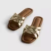 Sandalias de imitación de piel trenzada