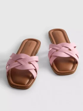 Sandalias de imitación de piel trenzada