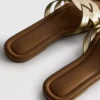 Sandalias de imitación de piel trenzada