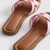 Sandalias de imitación de piel trenzada