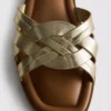 Sandalias de imitación de piel trenzada