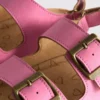 Sandalias de talón abierto con correas de doble hebilla