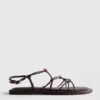 Sandalias de tiras con abalorios