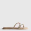 Sandalias de tiras con pedrería