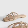 Sandalias de tiras con pedrería