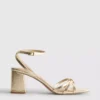 Sandalias de tiras con tacón grueso