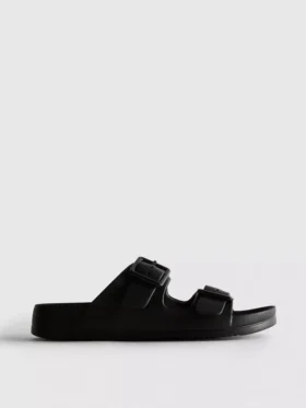 Sandalias de tiras gruesas con doble hebilla