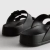 Sandalias de tiras gruesas con doble hebilla