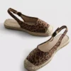 Sandalias tipo alpargatas con tiras traseras
