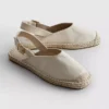 Sandalias tipo alpargatas con tiras traseras