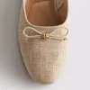 Sandalias tipo bailarina con lazo