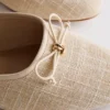 Sandalias tipo bailarina con lazo