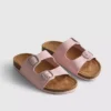Sandalias tipo mules con doble correa de hebilla