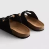 Sandalias tipo mules con doble correa de hebilla