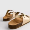 Sandalias tipo mules con doble correa de hebilla