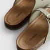 Sandalias tipo mules con doble correa de hebilla