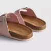 Sandalias tipo mules con doble correa de hebilla