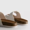 Sandalias tipo mules con doble correa de hebilla