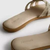 Sandalias tipo mules con pedrería