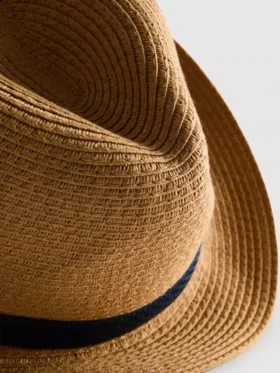 Sombrero trilby de paja
