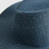 Sombrero vaquero de denim con tachuelas
